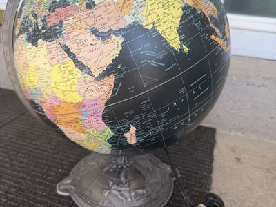 Replogle Globes 12" World Nation Masterpiece Globe with Raised Relief and Internal Light