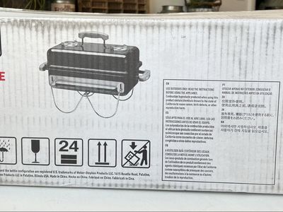 NEW Weber Go-Anywhere Portable Charcoal Grill - Open Box Never Used