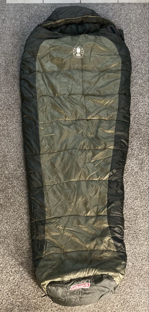Coleman Heritage Sleeping Bag - Mummy Style, Olive Green/Black