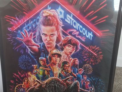 Stranger Things 3 Starcourt Mall Framed Poster "One Summer Can Change Everything" Collectible