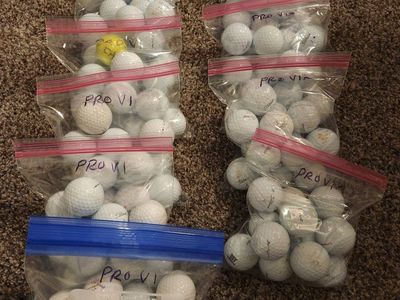 Golf balls including Pro V1, Pro V1x, Callaway Chrome Soft, Volvik, etc