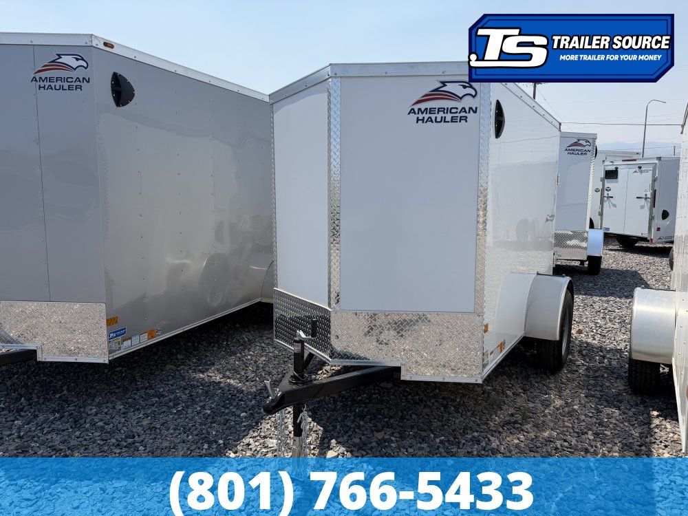 5x8 American Hauler Arrow Enclosed Cargo Trailer - 5'6" Interior - 3.5K GVWR - Rear Swing Door