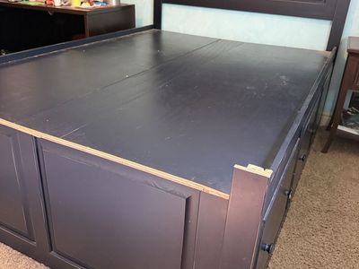 Full-Size Storage Bed with Drawers – $195 OBO