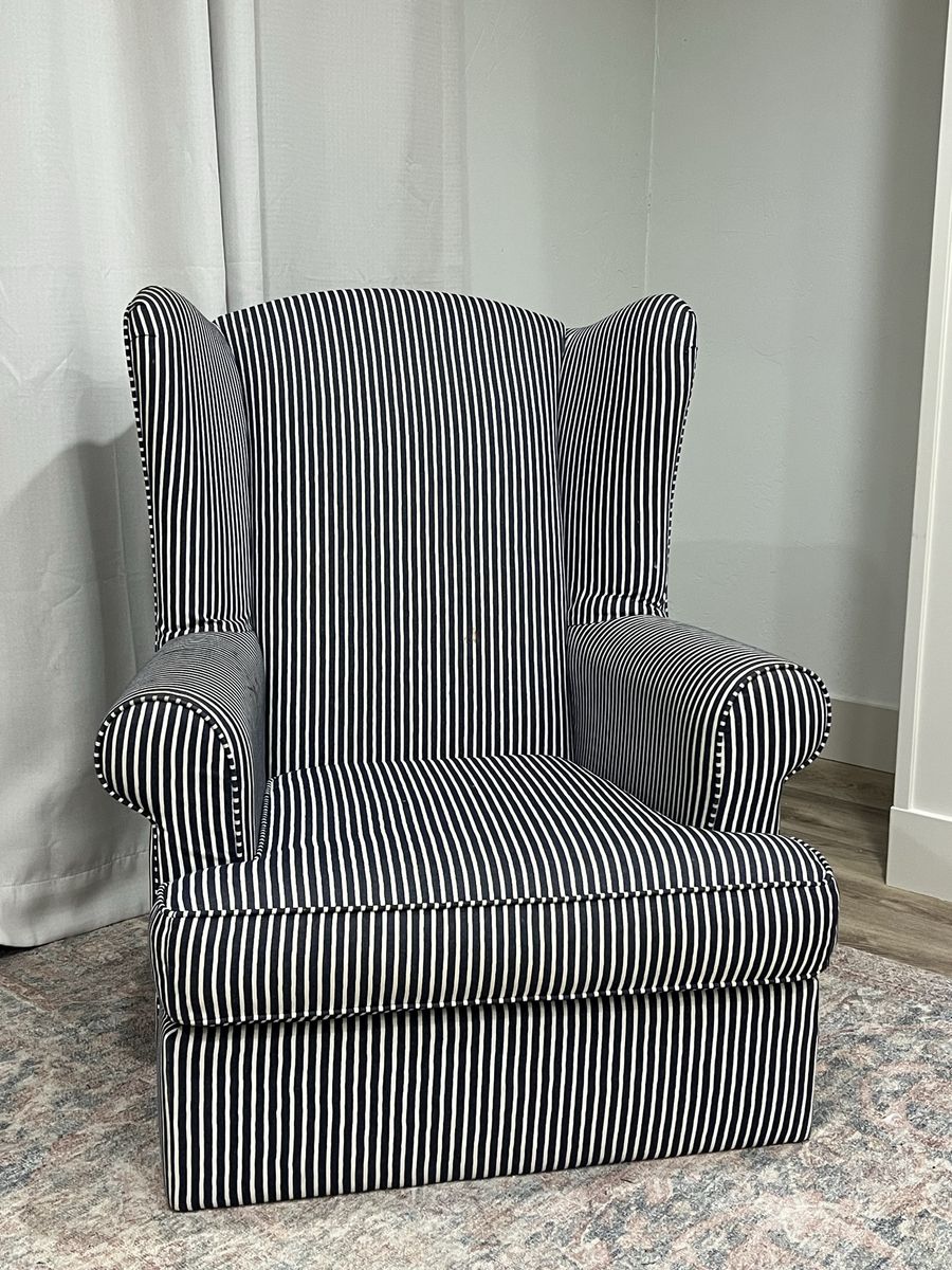 Wingback rocking chair