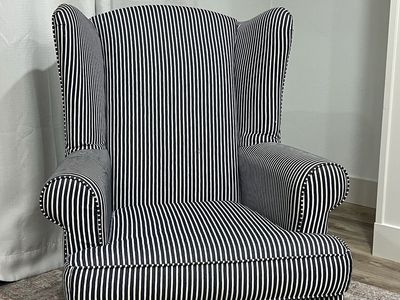 Wingback rocking chair