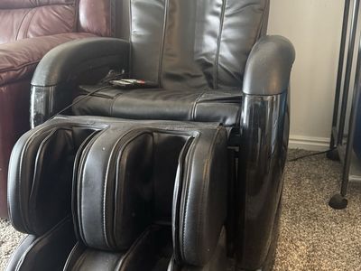 Full Body Shiatsu Massage Chair with Heat, Foot Roller, and Multiple Massage Modes, Black