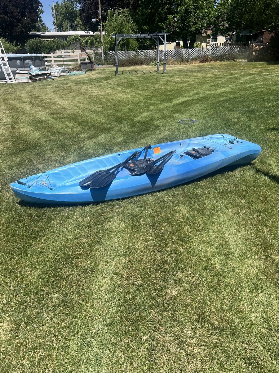 Lifetime Envoy - Blue Kayak with Paddles - Ready for Water Adventures!