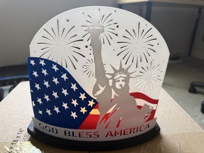 God bless America decoration
