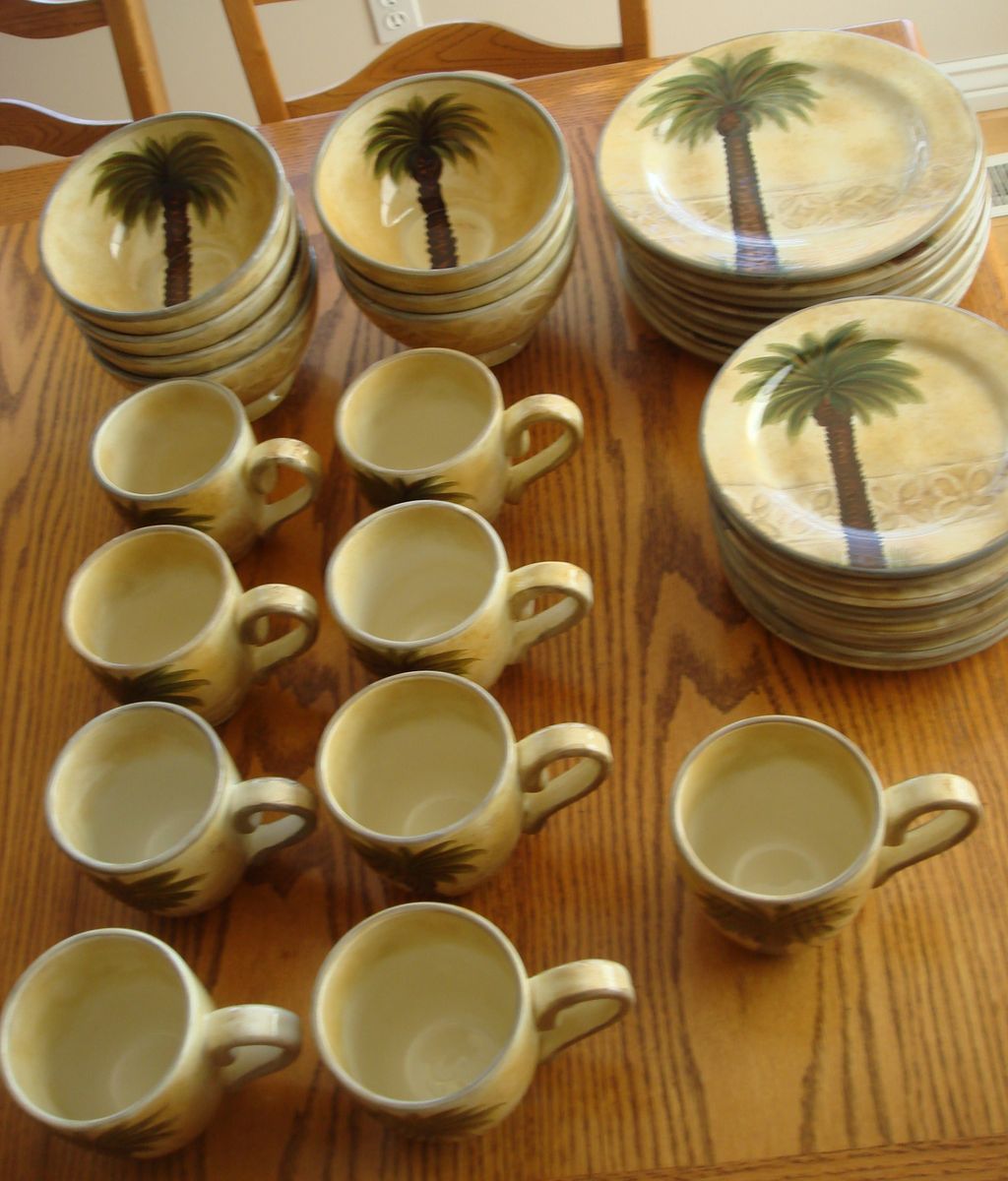 Tabletops Unlimited Bellagio Individually Hand Painted Dishes. EXPENSIVE!