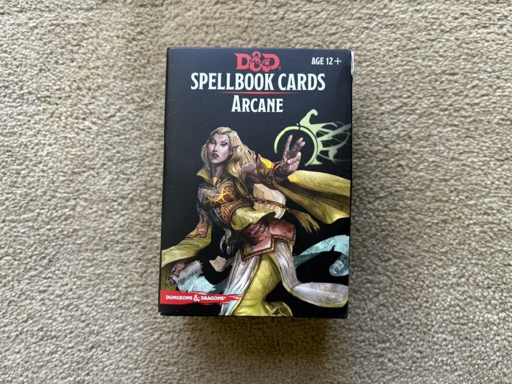 D&D Spellbook Cards: Arcane