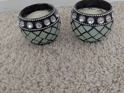 Moroccan Design Glass Candle Holder