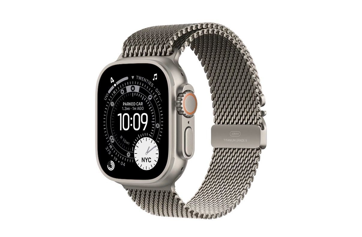 Apple Watch Ultra 3 Titanium Milanese Loop Band