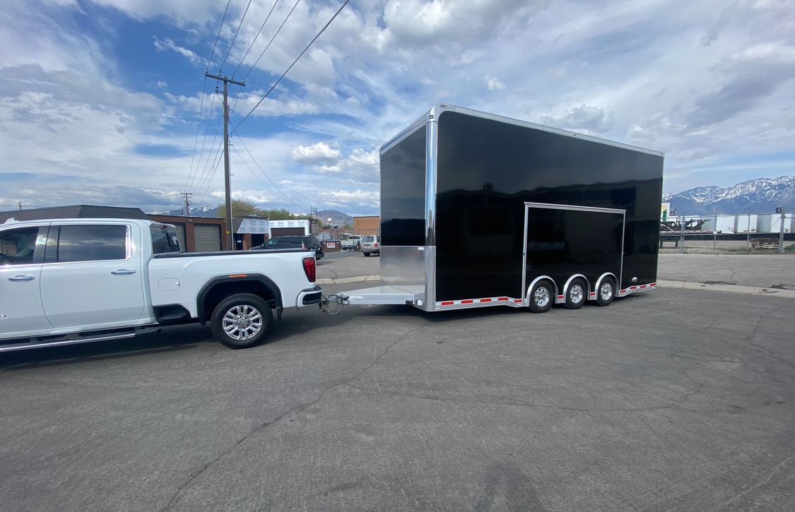 2021 ATC Quest 305 Stacker Trailer Aluminum Enclosed 8.5x24 Car Hauler Toy Hauler Cargo like Intech