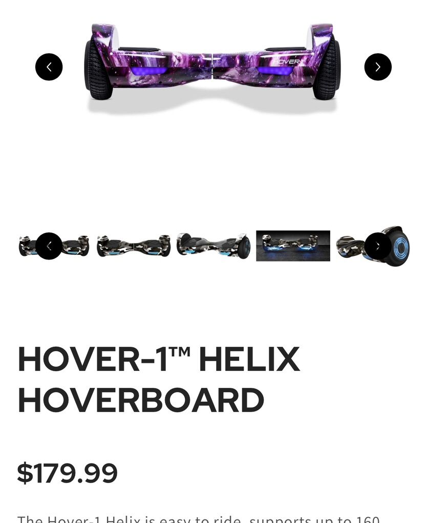 HOVER-1™ HELIX HOVERBOARD, galaxy, brand new