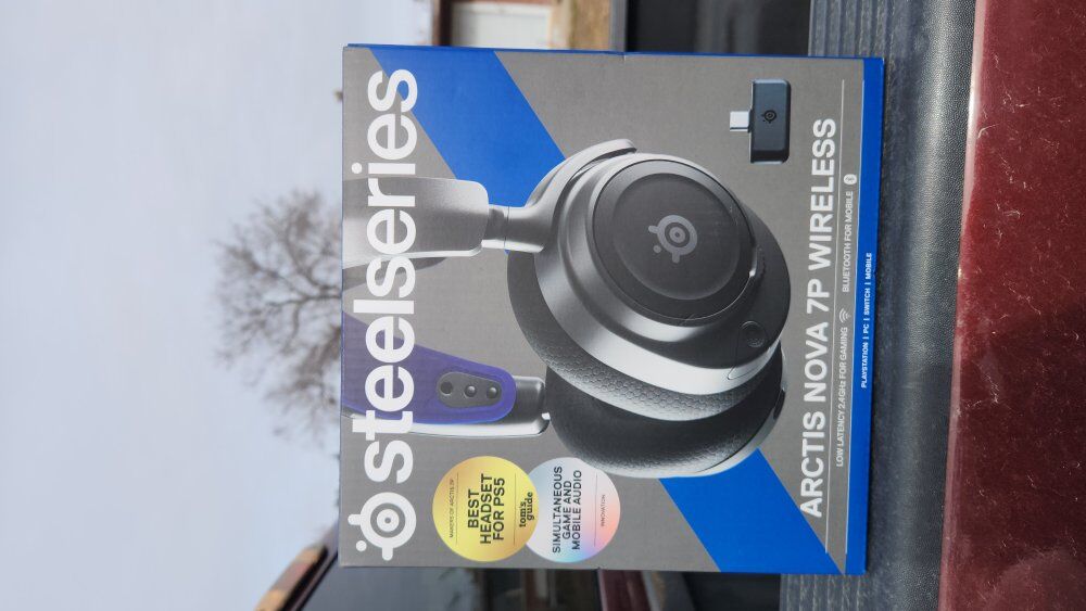 PS5 guitar and headphones