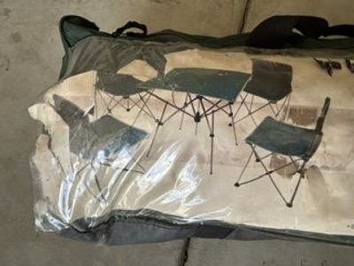 Camp table and chairs