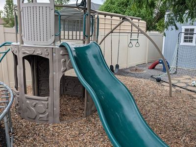 Lifetime Playset with slide and climbing walls