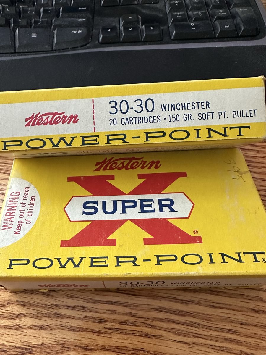 Vintage Western Super X 30-30 Winchester Power-Point 150 GR Soft Point Bullet Ammo