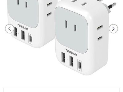 tessan type c travel adaptor