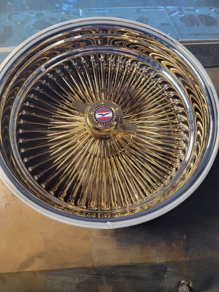 Triple gold 20s reverse spokes new