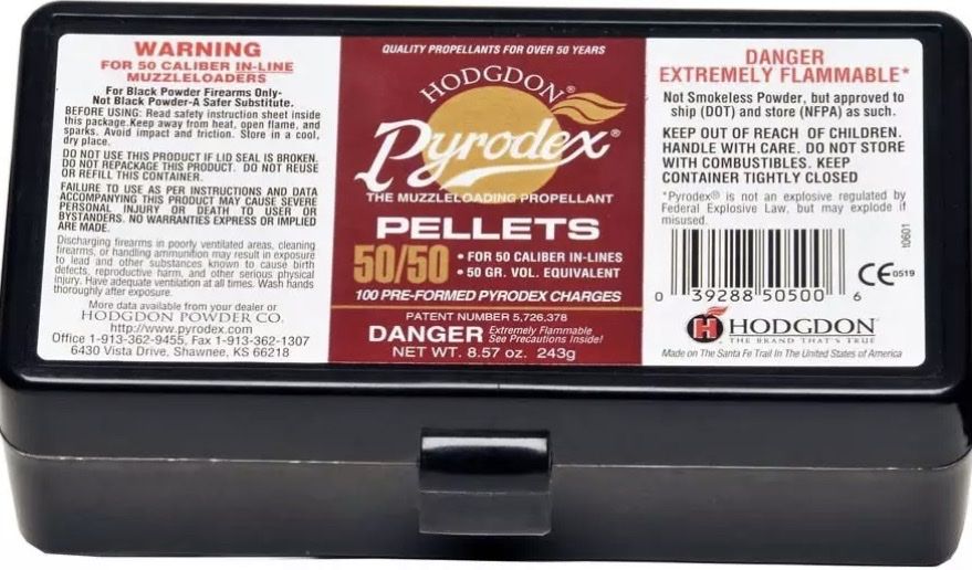 Hodgdon Pyrodex Pellets 50/50 50 Caliber Muzzleloading Propellant