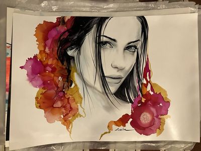 22 woman portrait art painting