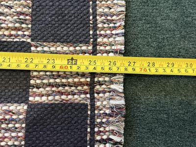 Large Checkers Board Rug With Tic Tac Toe