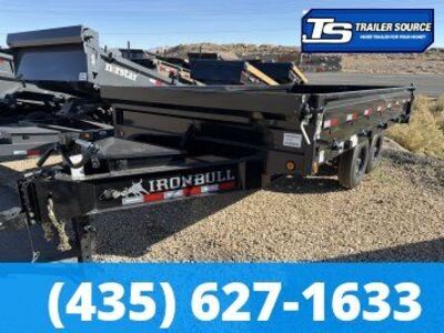 8x16 Iron Bull DDP Dump Trailer - 18" Sides - 15K GVWR