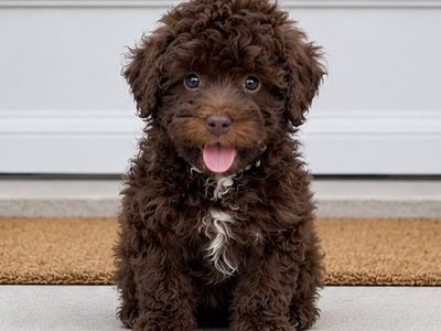 Goldendoodle Minis - Rare Chocolate & cream - 12-18 lbs