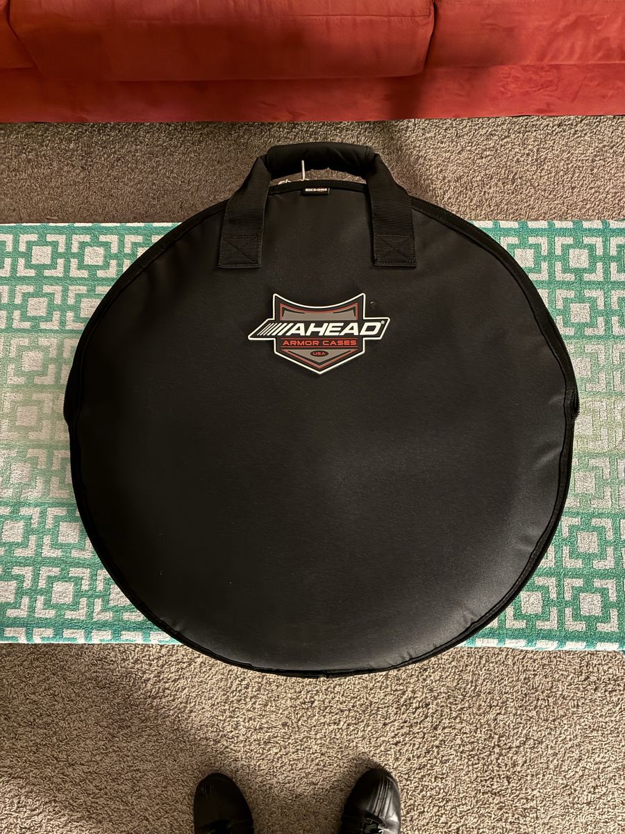Ahead Armor Cases AA6022 Cymbal Carrying Bag 22” Diameter w/8 Cymbal Capacity & Added Dividers 