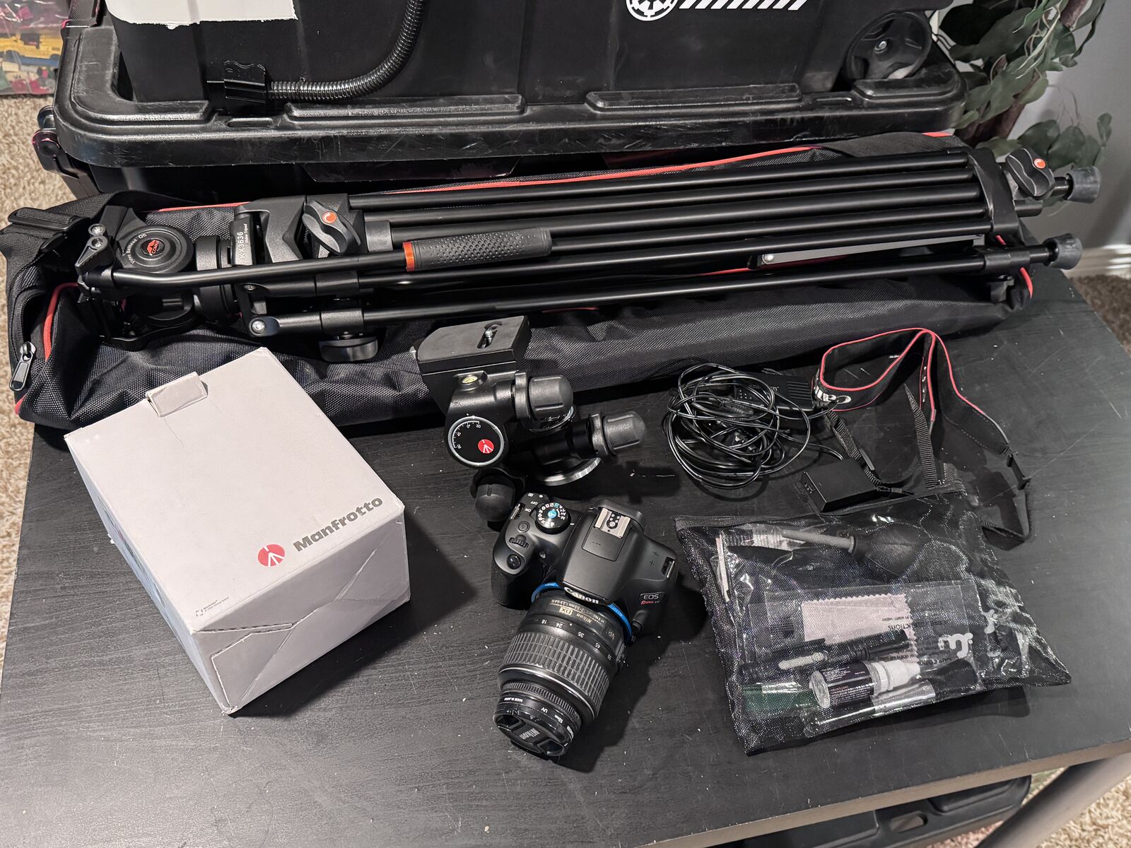 Photography equipment lot - Canon Rebel T6 and tripod