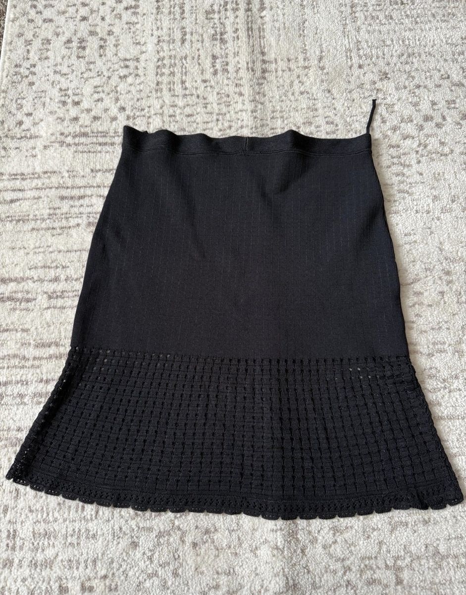 lil pour l'autre Black size 38 small knit skirt