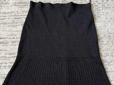 lil pour l'autre Black size 38 small knit skirt