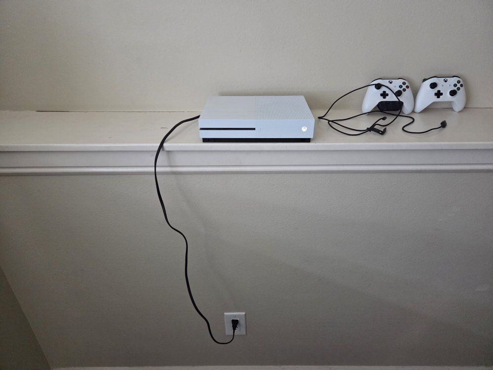 Microsoft Xbox One S 500GB Gaming Console with 2 Controllers & Power Cable