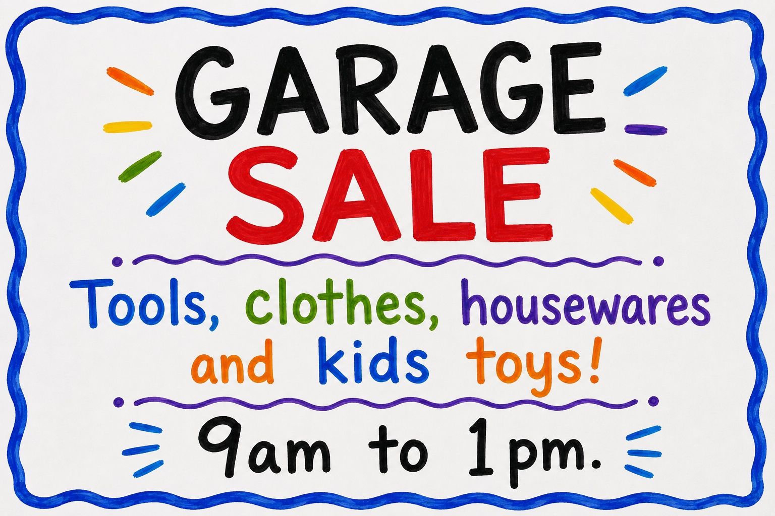 Garage Sale! Tools, Clothes, Housewares, Kids' Toys & More - West Valley