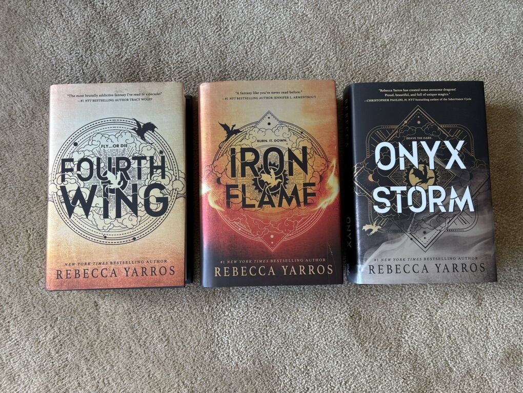 The Empyrean Series Books 1-3, by Rebecca Yarros (hardcovers)