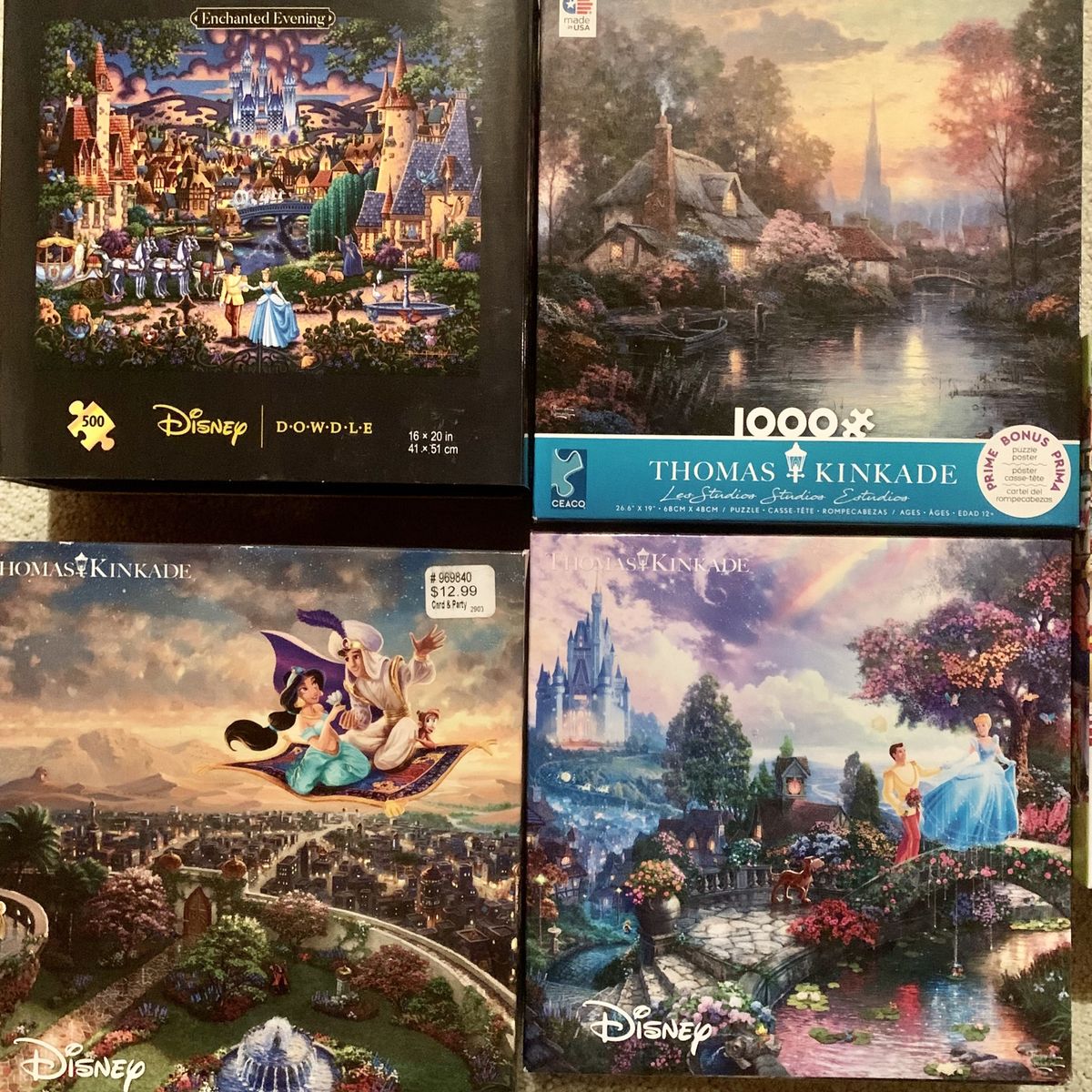 Assorted Dowdle, Disney Cinderella Puzzles 8$ each