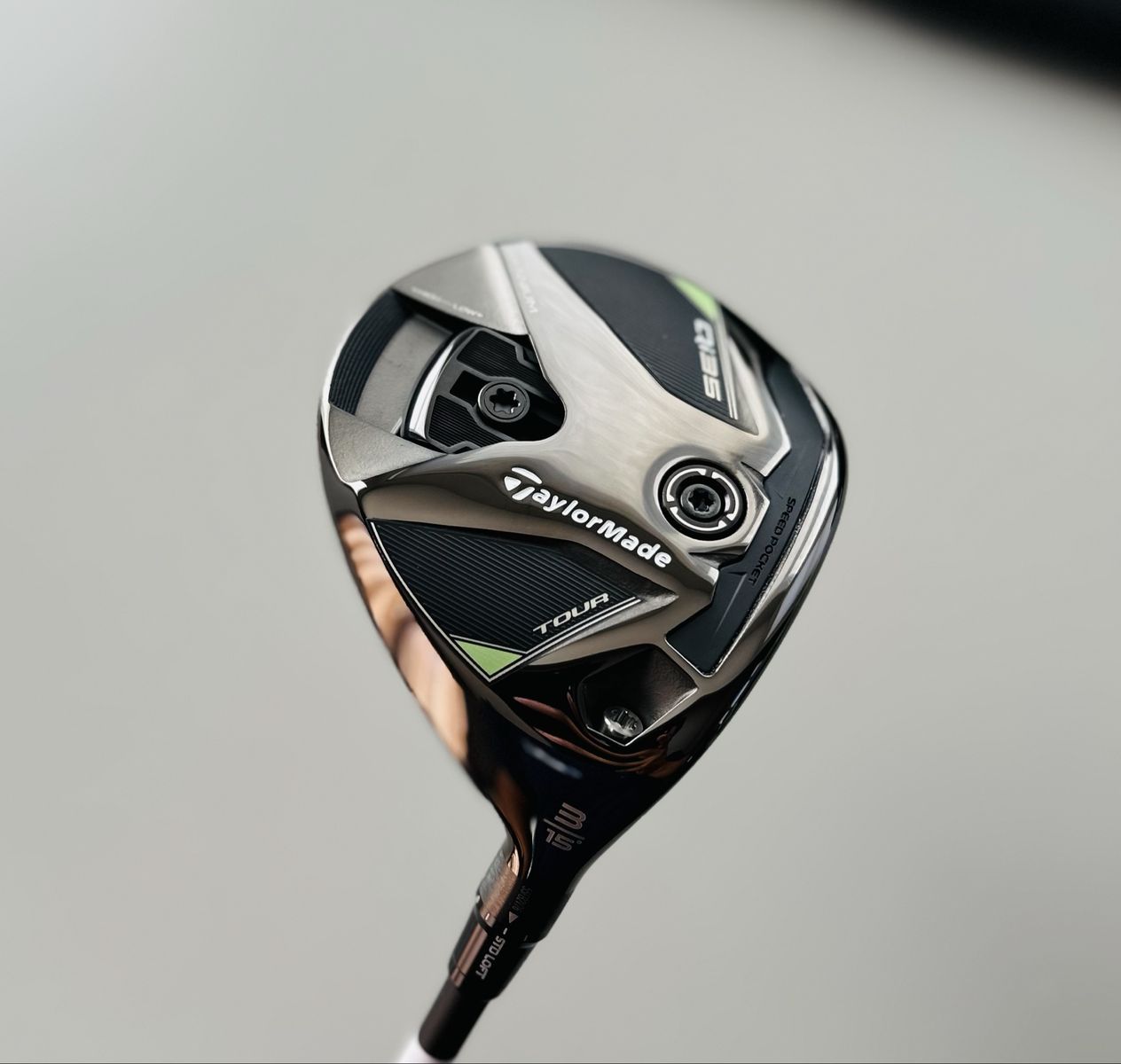 New TaylorMade Tour Qi35 15* Fairway 3 Wood Mitsubishi Tensei Kai’li 75 X-Stiff Flex Shaft Golf Club
