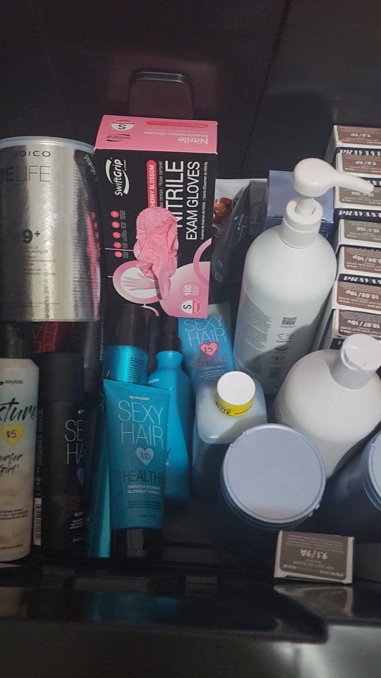 Pravana Chromasliks Vivids Hair Color & Joico Blonde Life Lightener with Nitrile Gloves