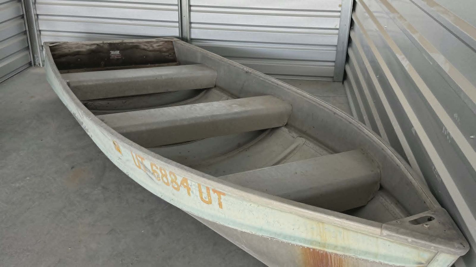 Aluminum Fishing Boat with 7HP Sea King Motor - As Is