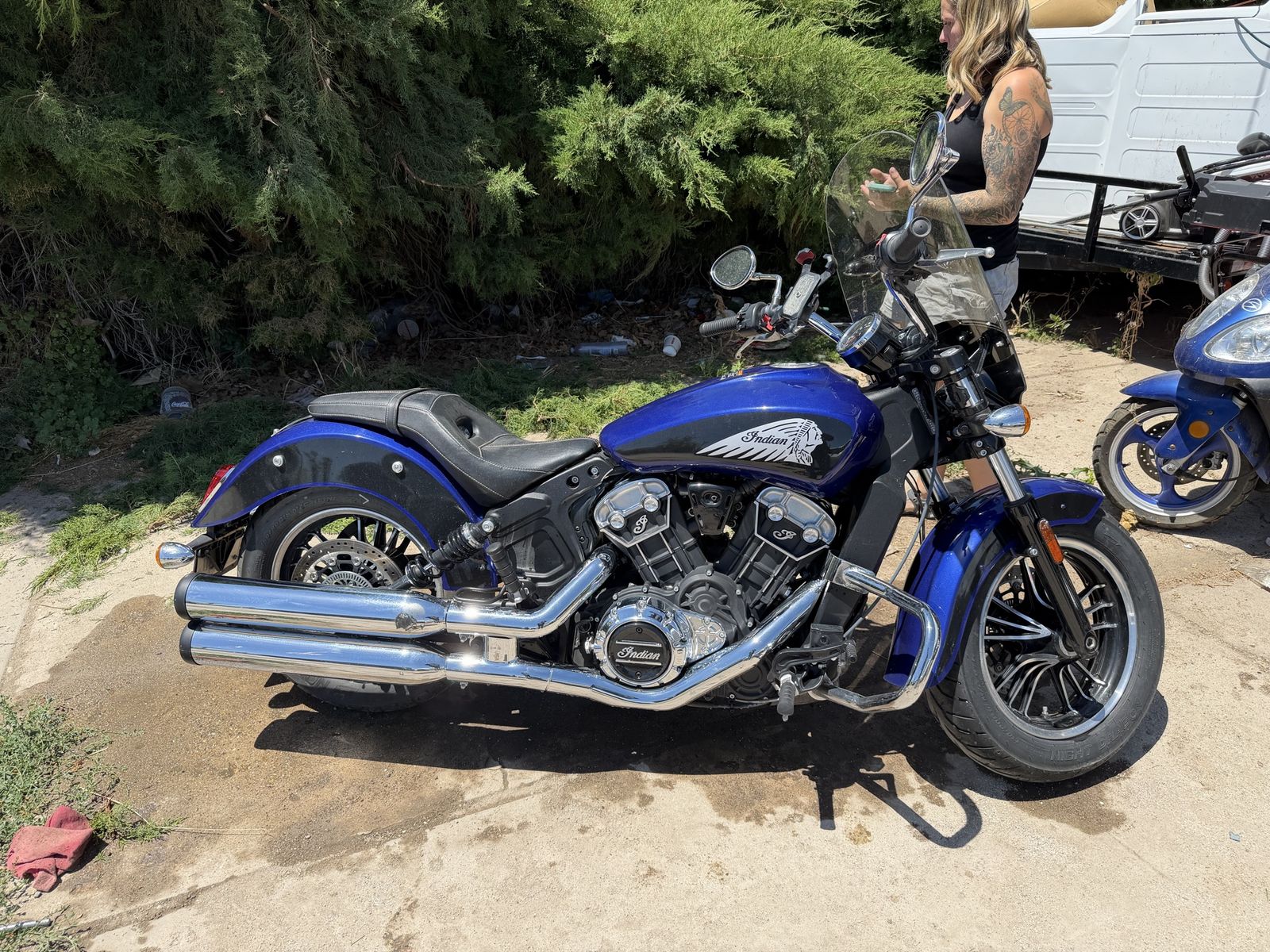 Indian Scout Icon, Blue, Low Miles, Excellent Condition 2023