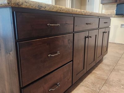 Used cabinets, granite counters, sinks and hardware