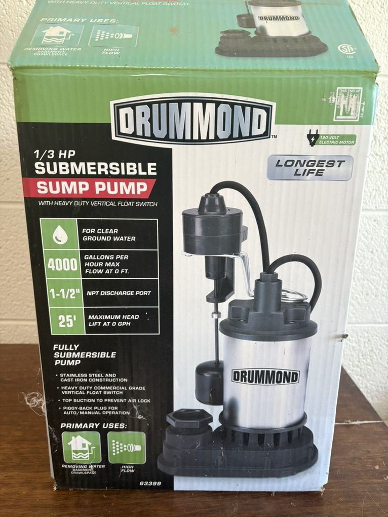 Drummond Submersible Sump Pump