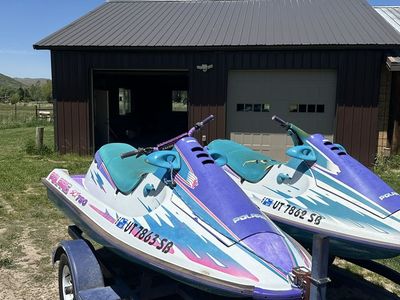 1995 Polaris SLT 750 Pair with Trailer