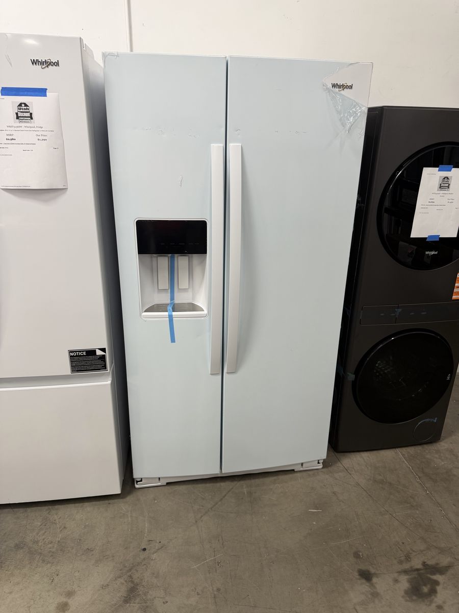 NEW WHIRLPOOL WHITE 28 C FT SIDE BY SIDE