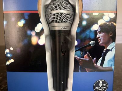 Shure PG48 Mic, holder, 15ft cable