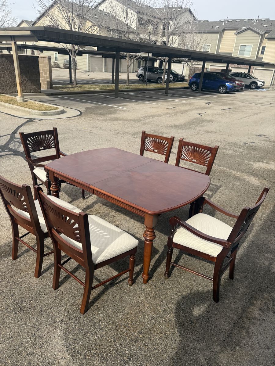 Red Mahogany Dining Table
