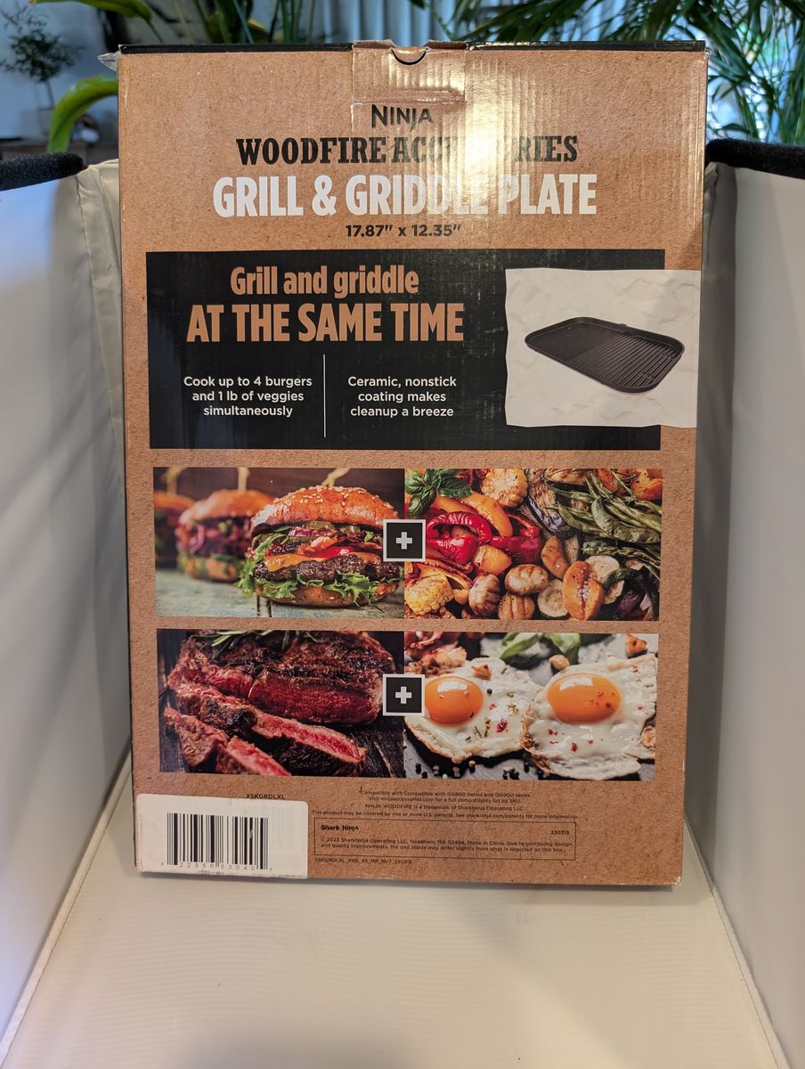 Ninja Woodfire Grill & Griddle Plate (XL) – New, (Cottonwood Heights)