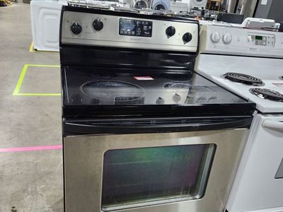 GREAT WHIRLPOOL STAINLESS STEEL GLASS TOP RANGE! W-WARRANTY