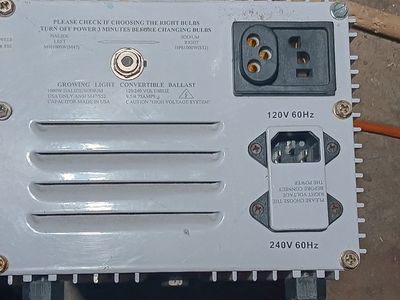 1000W Halide/Sodium Convertible Ballast 120/240V 60Hz - USA ONLY